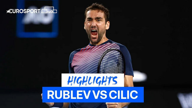 Обзор матча Марин Чилич - Андрей Рублёв на Australian Open (ВИДЕО)