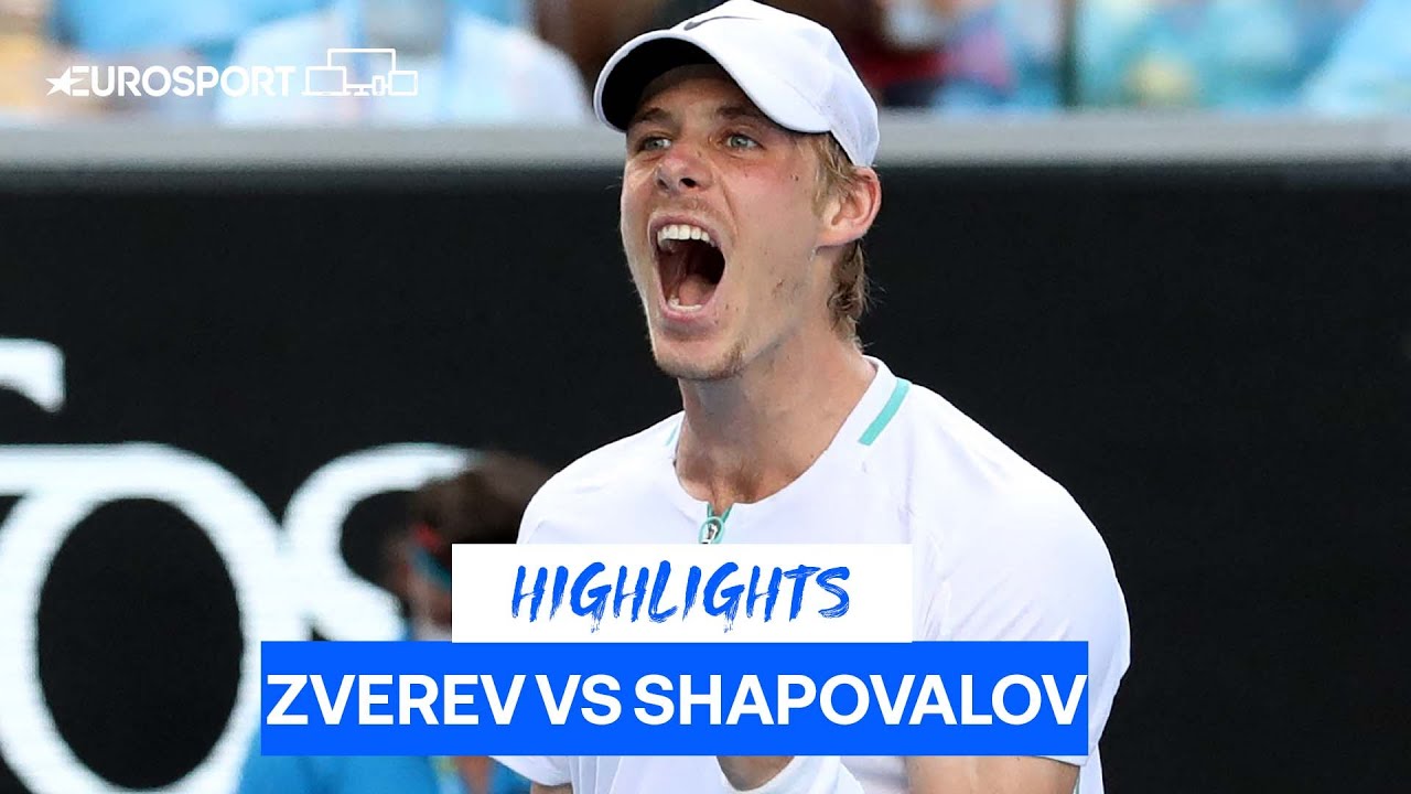 Обзор матча Денис Шаповалов - Александр Зверев на Australian Open (ВИДЕО)
