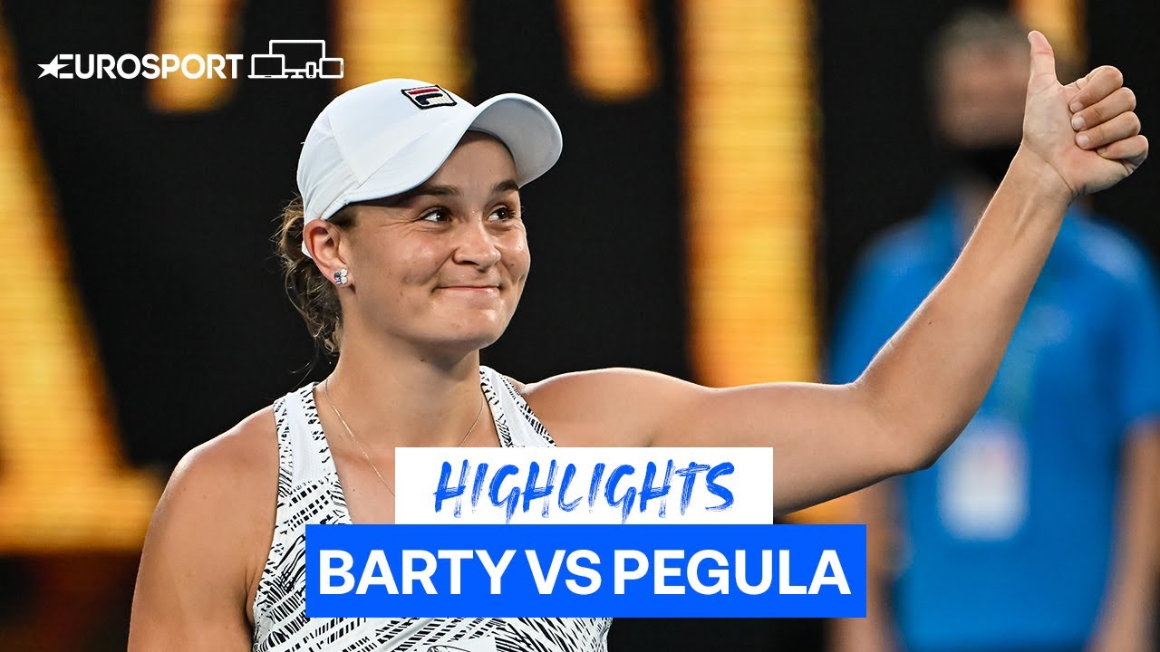 Обзор матча Эшли Барти - Джессика Пегула на Australian Open (ВИДЕО)