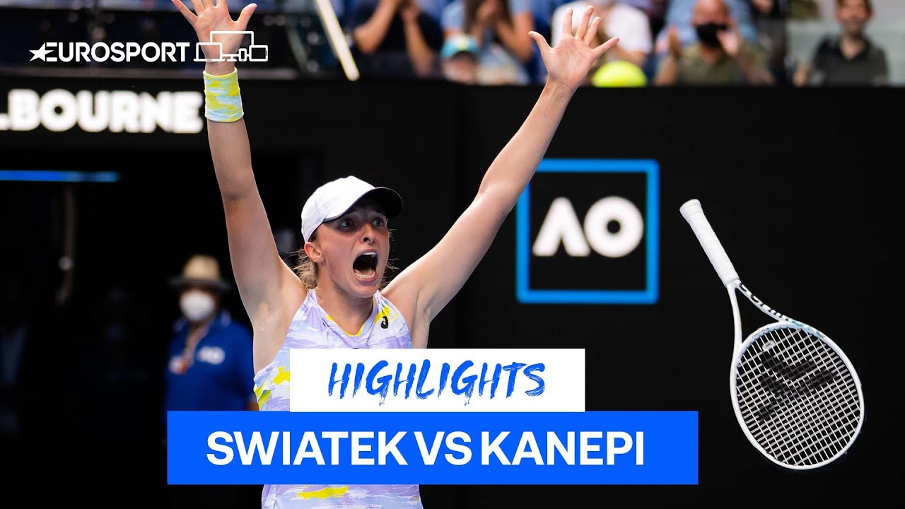 Обзор матча Ига Швёнтек - Кайя Канепи на Australian Open (ВИДЕО)