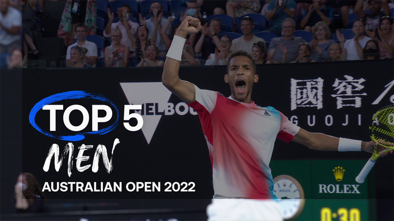 Топ-5 лучших ударов теннисистов на Открытом чемпионате Австралии (ВИДЕО)