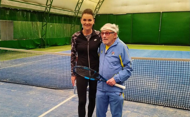 Экс-вторая ракетка мира сыграла в теннис с украинским рекордсменом Книги Гиннеса