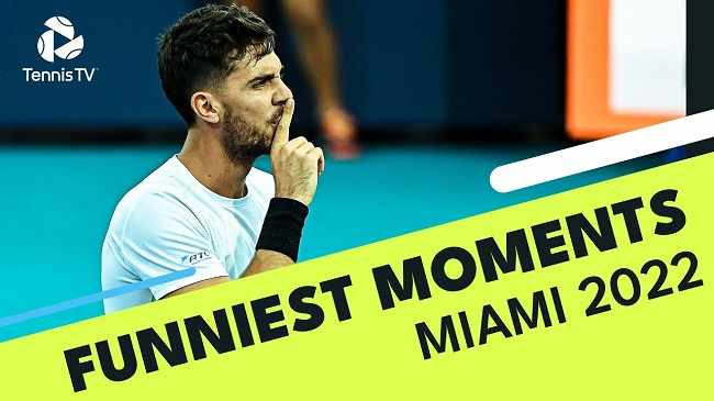 Самые забавные моменты на турнире ATP в Майами (ВИДЕО)