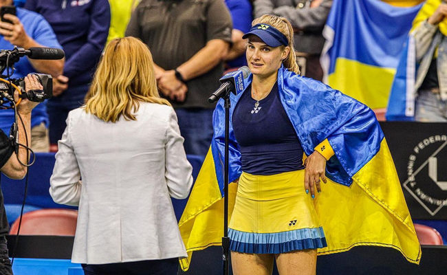 Даяна Ястремская: "Просто замечательно видеть повсюду украинские флаги"