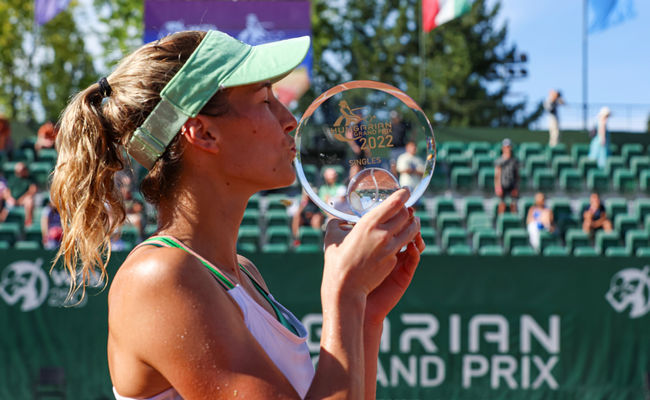 Будапешт. Пера победила в своём дебютном финале на уровне WTA