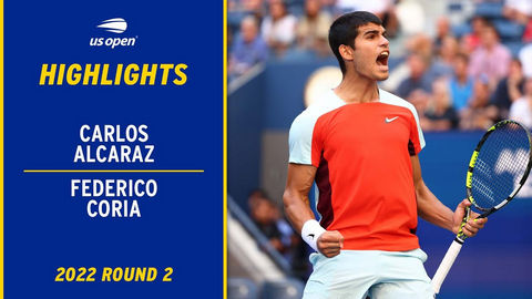 Обзор матча Карлос Алькарас - Федерико Кориа на US Open (ВИДЕО)