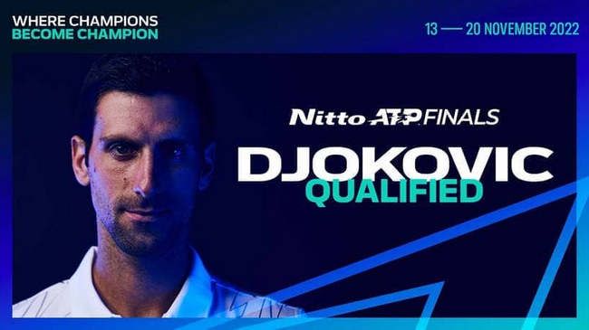 Джокович в 15-й раз сыграет на Итоговом турнире ATP