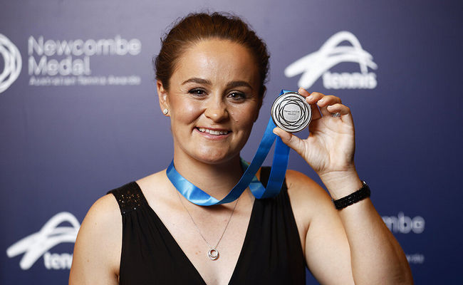 Ешлі Барті вп'яте отримала головну тенісну нагороду Австралії
