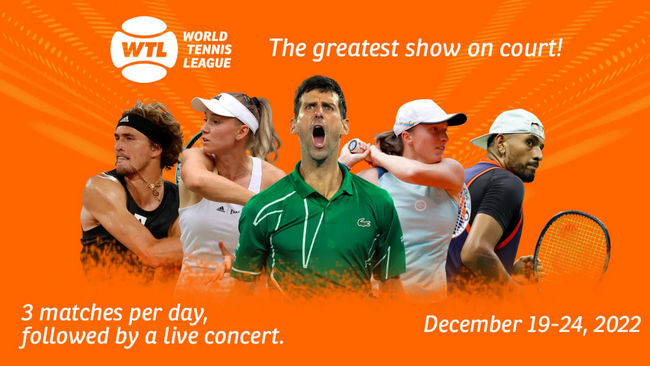 World Tennis League. В Дубае стартует выставочный командный турнир с участием Джоковича, Швёнтек и Кириоса