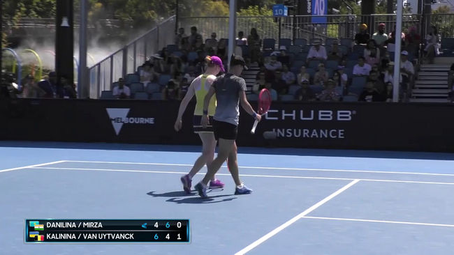 Обзор матча Калинина/ван Эйтванк - Данилина/Мирза на Australian Open (ВИДЕО)