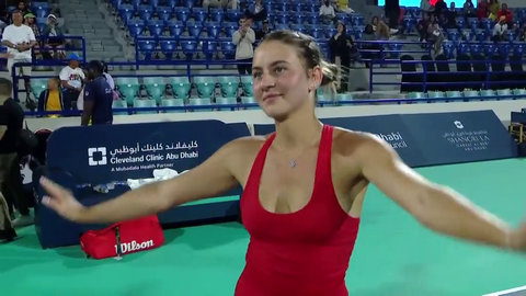 Марта Костюк станцевала на корте после победы в первом круге Abu Dhabi Open (ВИДЕО)