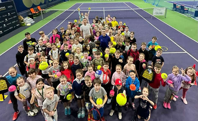 Элина Свитолина и Сергей Стаховский провели мастер-класс для юных украинских теннисистов (ВИДЕО)