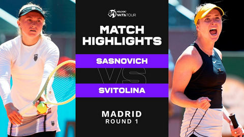 Обзор матча Элина Свитолина - Александра Саснович в Мадриде (ВИДЕО)