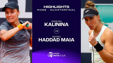 Невероятная победа Ангелины Калининой над Беатрис Аддад Мая в самом продолжительном матче сезона в четвертьфинале турнира в Риме (ВИДЕО)