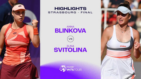 Обзор финала Элина Свитолина - Анна Блинкова в Страсбурге (ВИДЕО)