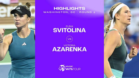 Обзор матча Элина Свитолина - Виктория Азаренко в Вашингтоне (ВИДЕО)