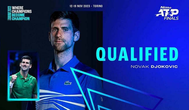 Новак Джокович 16-й раз квалифицировался на Итоговый чемпионат ATP