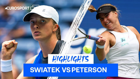 Обзор матча Ига Швёнтек - Ребекка Петерсон на US Open (ВИДЕО)