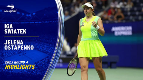 Обзор матча Ига Швёнтек - Елена Остапенко на US Open (ВИДЕО)