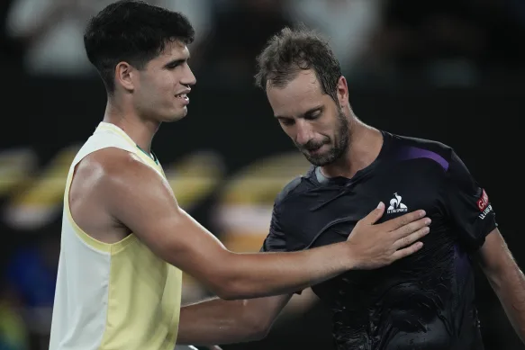 Карлос Алькарас після матчу з Гаске на Australian Open: "Рішар довів протягом своєї кар'єри, що він неймовірний гравець"