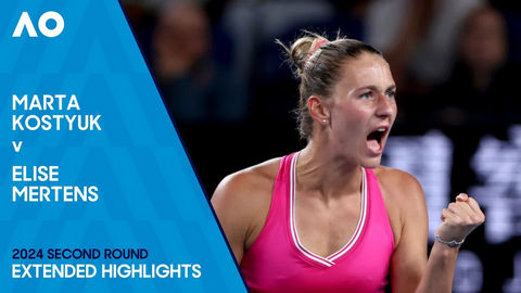 Обзор матча Марта Костюк - Элизе Мертенс на Australian Open (ВИДЕО)