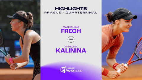 Обзор четвертьфинала Ангелина Калинина - Магдалена Френх в Праге (ВИДЕО)
