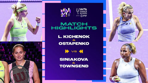 Обзор матча Киченок/Остапенко - Синякова/Таунсенд на WTA Finals (ВИДЕО)