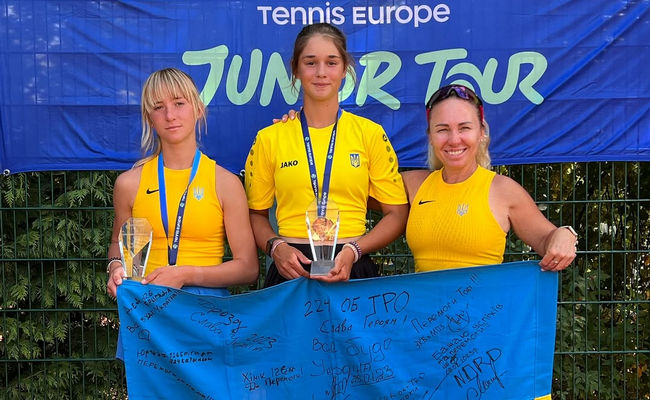 Впервые в истории: украинские юниорки стали чемпионками Европы U14 в парном разряде