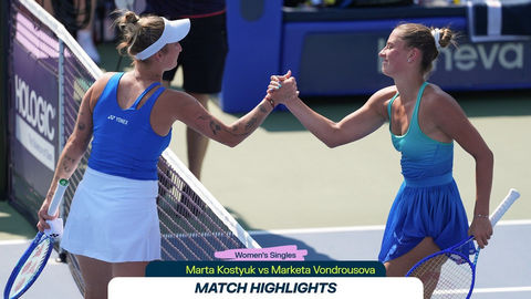 Обзор матча Марта Костюк - Маркета Вондроушова в Монреале (ВИДЕО)