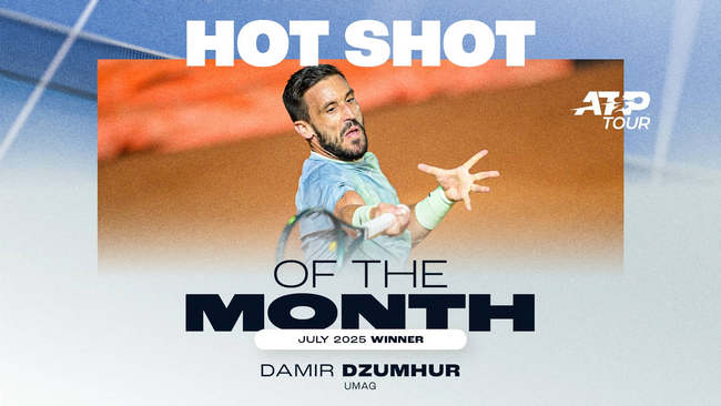 Дамир Джумхур получил награду "Удар месяца" по версии ATP