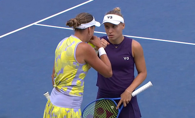 US Open. Стародубцева и Калашникова уступили в стартовом матче парного разряда