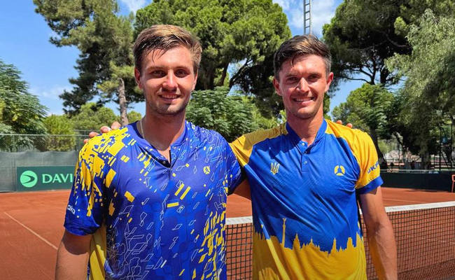 Кубок Дэвиса. Овчаренко и Орлов принесли победу сборной Украины, выиграв парный матч