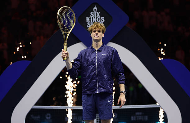 Стали известны подробности о золотой ракетке, которую Янник Синер получил после победы на Six Kings Slam