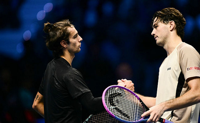ATP Finals. Фритц обыграл Музетти в первом матче группы
