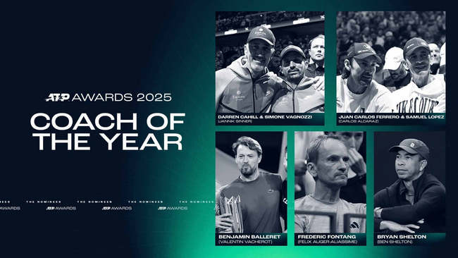 ATP объявила номинантов на звание лучшего тренера года
