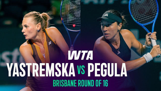 Обзор матча Даяна Ястремская - Джессика Пегула в Брисбене (ВИДЕО)