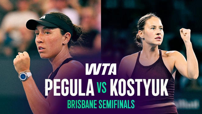 Обзор полуфинала Марта Костюк - Джессика Пегула в Брисбене (ВИДЕО)