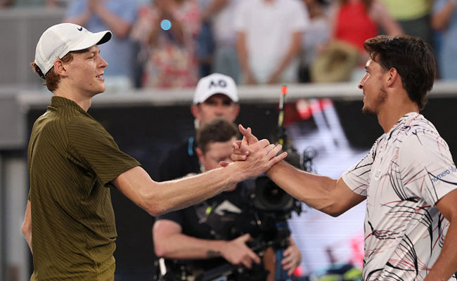 Australian Open. Синнер остановил Дардери и выиграл 18-й подряд матч в Мельбурне