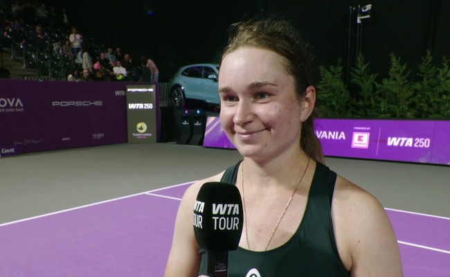 "Своєю грою я задоволена". Дарія Снігур - про розгромну перемогу над другою сіяною на турнірі WTA в Румунії