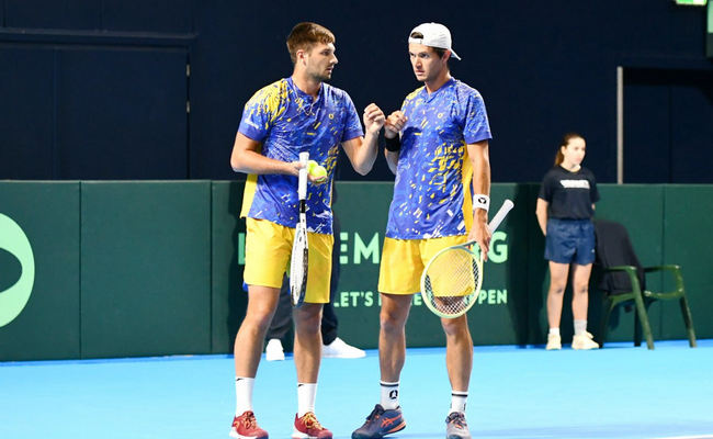 Кубок Дэвиса. Орлов и Овчаренко проиграли в парном матче и не смогли вернуть интригу в противостояние