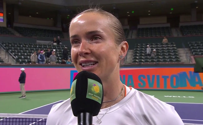 Элина Свитолина - о сложном старте в Индиан-Уэллс: "Я очень рада, что смогла довести матч до победы, пусть и в трех тяжелых сетах"