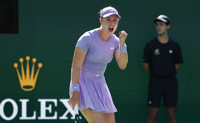 Индиан-Уэллс. "Квалифаер" Гибсон сенсационно победила седьмую ракетку мира и сыграет в четвертьфинале