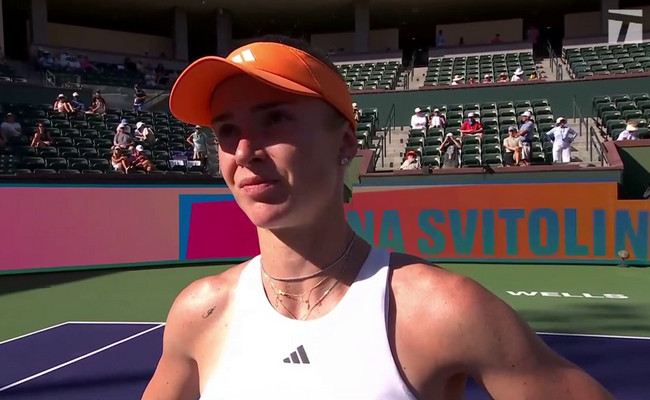 Элина Свитолина - о досрочной победе в 1/8 финала турнира в Индиан-Уэллс: "Синякова - отличный боец, но сегодня ей не удалось это показать"