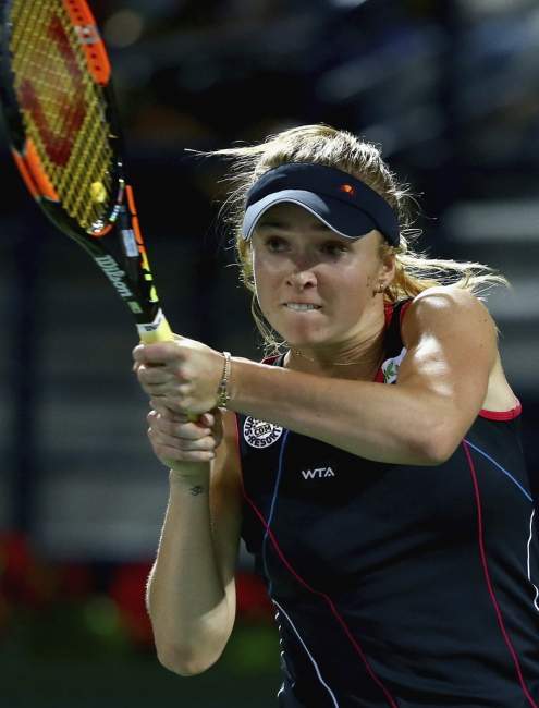 Элина Свитолина на турнире WTA Premier 5 в Дубае (ОАЭ)