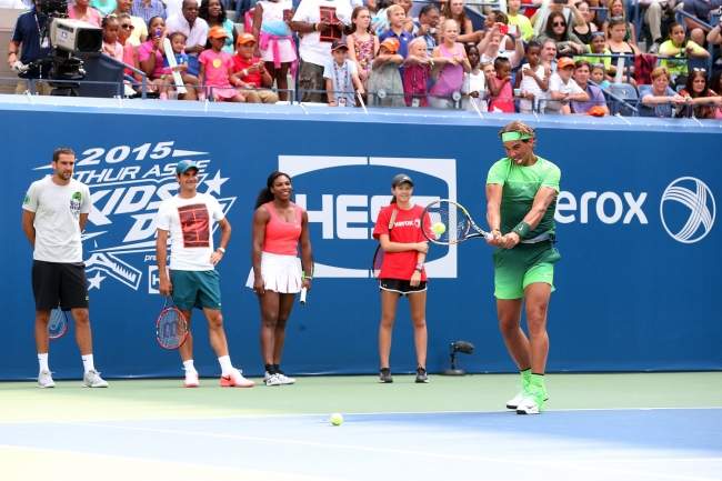 Джокович, Уильямс, Федерер и Надаль стали гостями "Детского дня" (+фото и видео)