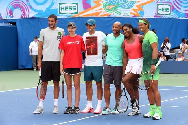Джокович, Уильямс, Федерер и Надаль стали гостями "Детского дня" (+фото и видео)