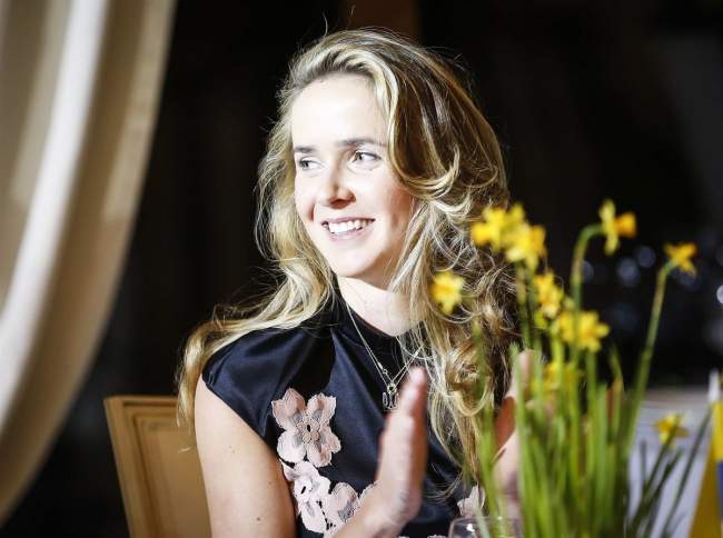 Сборная Украины на официальном ужине участниц матча в Кубке Федерации