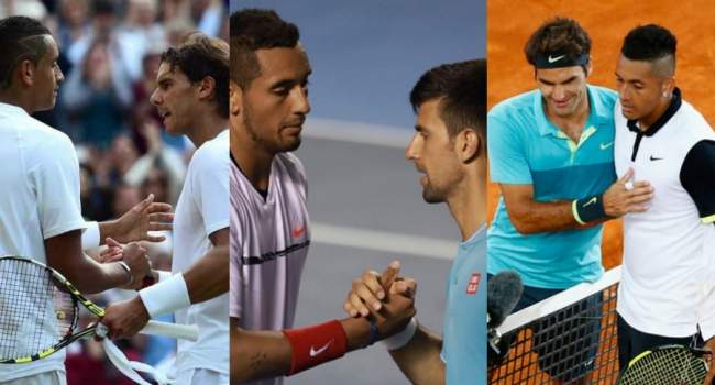 Кириос повторил рекорд Хьюитта в матчах с Надалем, Джоковичем и Федерером