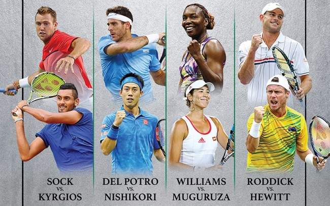 Уильямс, дель Потро, Роддик, Мугуруса и Хьюитт выйдут на корт в Нью-Йорке