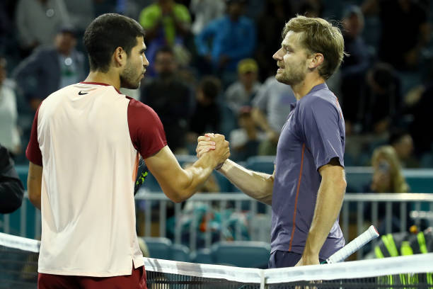 Майами. Третья ракетка мира Алькарас сенсационно проиграл в своем стартовом матче